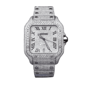 Cartier Santos ‘Bussdown’ Diamond Roman Dial 40mm
