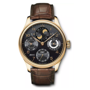 Đồng hồ IWC Portuguese Perpetual Calendar Black Dial Men's Watch IW503202