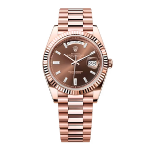 ROLEX DAY DATE 228235 CHOCO DIAL BAGUETE 40MM