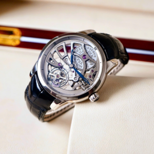 Alternative view of Ulysse Nardin Classic Skeleton Tourbillon 1700-129/03 White Gold 18k