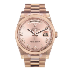 Đồng Hồ Rolex Day-Date 36mm Everose Gold 118205 Roman Oyster