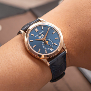 Alternative view of Patek Philippe 5396R-015 Annual Calendar Diamond Baguette